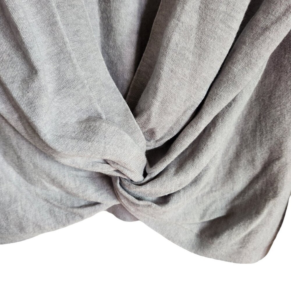 Victoria's Secret Sweater Medium Gray Grey Women's Twist Back Top Open Back - Picture 6 of 10